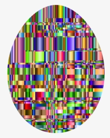 Checkered Chromatic Easter Egg Clip Arts - Circle, HD Png Download, Transparent PNG