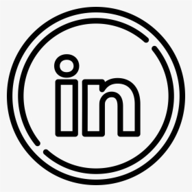 Linkedin - Facebook White Outline Logo, HD Png Download, Transparent PNG