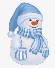 Photo From Album On - Cute Blue Snowman Clipart, HD Png Download, Transparent PNG