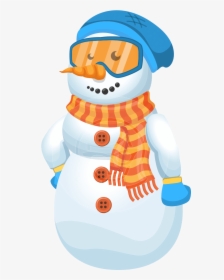 Snowman Cartoon Vector Character - Snowman, HD Png Download, Transparent PNG