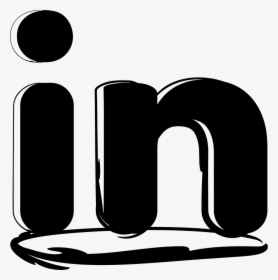 Linkedin Sketched Logo, HD Png Download, Transparent PNG