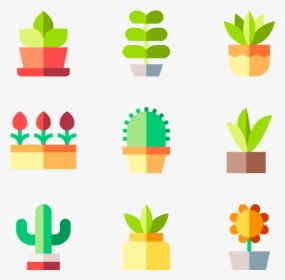 House Plants - Cactus Icons, HD Png Download, Transparent PNG