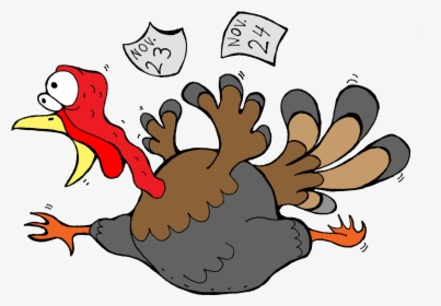 Scared Thanksgiving Turkey Clipart - Scared Turkey Clipart, HD Png Download, Transparent PNG