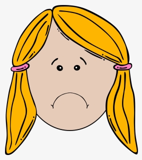 Blonde Girl Face Cartoon With Pigtails Svg Clip Arts - Girl Face Clipart, HD Png Download, Transparent PNG