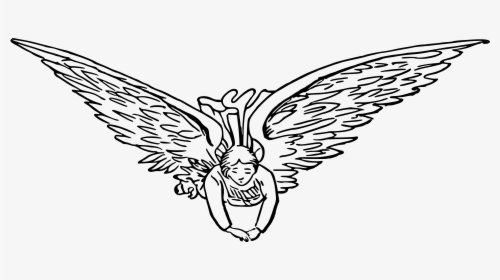 Flying Angel Clip Arts - Flying Angel, HD Png Download, Transparent PNG
