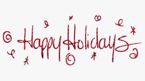 Holiday Christmas Clip Art - Transparent Happy Holidays Logo, HD Png Download, Transparent PNG