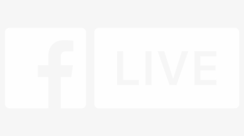 Facebook Live Logo - Facebook Live White Logo Transparent, HD Png Download, Transparent PNG