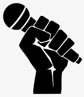 Microphone In A Fist - Microphone Png, Transparent Png, Transparent PNG