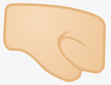 Right Facing Fist Light Skin Tone Icon, HD Png Download, Transparent PNG