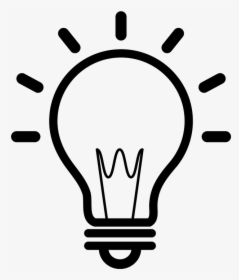 Lightbulb - Transparent Background Bulb Icon Png, Png Download, Transparent PNG