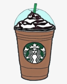 How To Draw Starbucks Drink Step By Easy Pink Logo - Cute Starbucks Sticker, HD Png Download, Transparent PNG