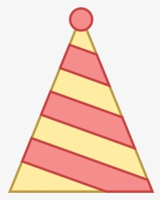 Sombrero De Fiesta Icon - Triangle Party Hat Clipart, HD Png Download, Transparent PNG