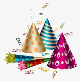 Confetti Clipart Party Hat - Party Clip Art Transparent Background, HD Png Download, Transparent PNG