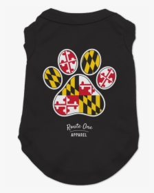 Maryland Paw Print / Dog Shirt - Maryland State Flag, HD Png Download, Transparent PNG