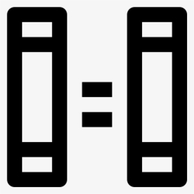 This Particular Icon Has Two Upright Rectangle Shapes, HD Png Download, Transparent PNG