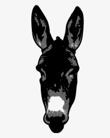 Donkey Head Silhouette, HD Png Download, Transparent PNG