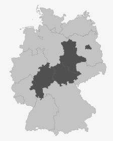 Landlocked German States With No External Borders - Germany Borders Png, Transparent Png, Transparent PNG