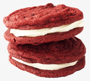 Red Velvet Sandwich Cookie - Red Velvet Cookies Png, Transparent Png, Transparent PNG