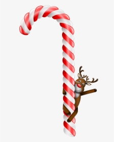 Candy Cane Stick Candy Lollipop Christmas Clip Art - Candy Canes Transparent Background, HD Png Download, Transparent PNG