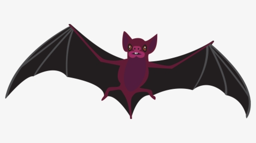 Vampire Bat Clip Arts - Gambar Kelelawar Terbang, HD Png Download, Transparent PNG