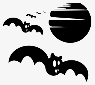 Halloween Bat Png Free Download - Illustration, Transparent Png, Transparent PNG