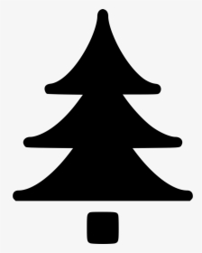 Pine Tree - Conical Treepng Black, Transparent Png, Transparent PNG
