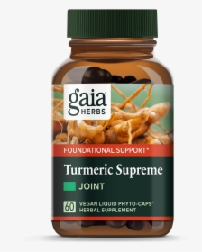 Gaia Herbs Turmeric Supreme Extra Strength 60, HD Png Download, Transparent PNG