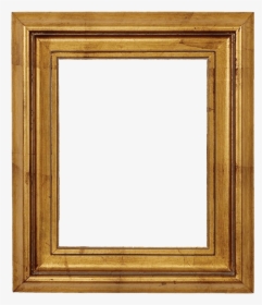 Wooden Gold Leaf Picture Frame Transparent Image - Old Fashioned Gold Picture Frame, HD Png Download, Transparent PNG