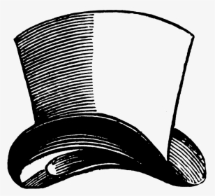 Free Coloring Pages - Top Hat Drawing Png, Transparent Png, Transparent PNG