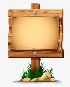 Transparent Wooden Board Clipart - Wood Signage Clipart Png, Png Download, Transparent PNG