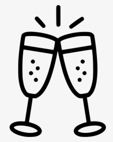 Party - Icone Champagne White, HD Png Download, Transparent PNG