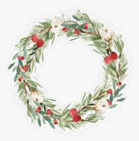 Christmas Wreath Print & Cut File - Wreath, HD Png Download, Transparent PNG