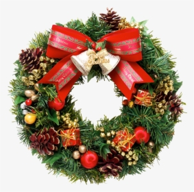 Christmas Wreath Png Download - Real Christmas Wreath Png, Transparent Png, Transparent PNG