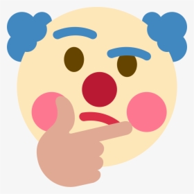 Clown Thinking - Emoticono Pensativo Png, Transparent Png, Transparent PNG