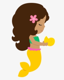 Cute Mermaid Clipart, HD Png Download, Transparent PNG