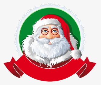 Transparent Merry Christmas Banner Png - Santa Claus Banner Png, Png Download, Transparent PNG