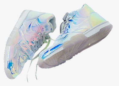 #nike #holographic #nikeshoes #tumblr #cool #png #aesthetic - Transparent Aesthetic Shoes, Png Download, Transparent PNG