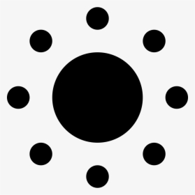 Sun With Dot Rays - Circle, HD Png Download, Transparent PNG