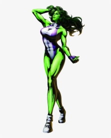 She Hulk Png Hd - Marvel Vs Capcom 3 She, Transparent Png, Transparent PNG