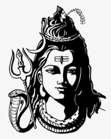 Shiva Png Images - Lord Shiva Black And White, Transparent Png, Transparent PNG