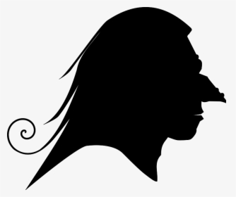 Silhouette Witchcraft Clip Art - Witch Face Silhouette Png, Transparent Png, Transparent PNG