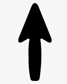 Arrow Pointing North - Mushroom Black And White Png, Transparent Png, Transparent PNG