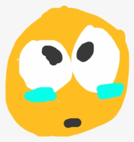 Badly Drawn Crying Emoji, HD Png Download, Transparent PNG