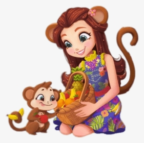 Enchantimals Merit Monkey And Compass - Enchantimals Merit Monkey Png, Transparent Png, Transparent PNG
