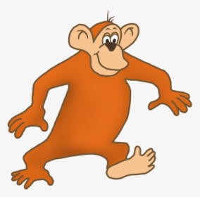 Funny Walking Monkey Drawing - Monkey Walking Cartoon Gif, HD Png Download, Transparent PNG