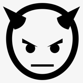 Devil Head With Horns - Devil Head Icon, HD Png Download, Transparent PNG