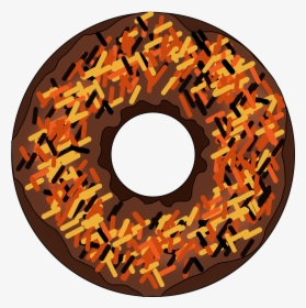 Fall Or Halloween Donut Clip Arts - Halloween Donut Clip Art, HD Png Download, Transparent PNG
