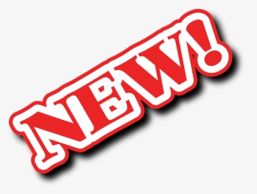 New Red White Text Sticker - New Clipart, HD Png Download, Transparent PNG