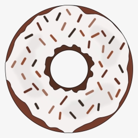 Brown Donut Clip Arts - Donut Clip Art Brown, HD Png Download, Transparent PNG