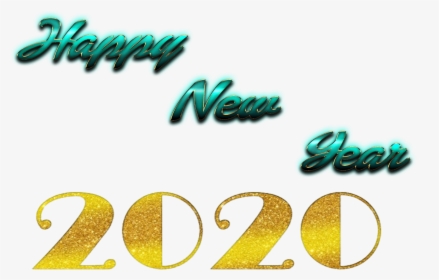 Happy New Year Png Image 2020 Png Free Background - Calligraphy, Transparent Png, Transparent PNG